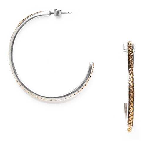 Серьги женские ORI TAO OT-12-29290 серебристые/золотистые в Линии Любви