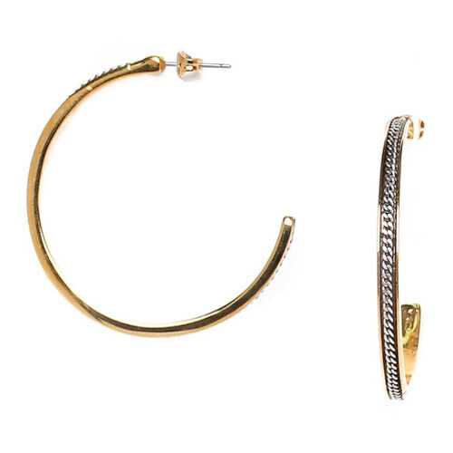 Серьги женские ORI TAO OT-12-29292 серебристые/золотистые в Линии Любви