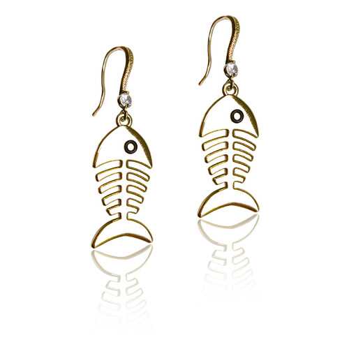 Женские серьги Ария Golden bone в Линии Любви